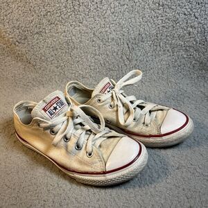 Converse Chuck Taylor All Star White Low Top Canvas 3J236 Youth 3 W 5